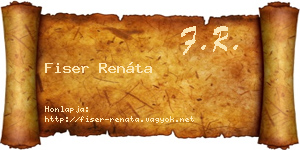 Fiser Renáta névjegykártya